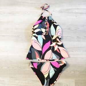 Hula Honey Bikini Swimsuit Two Piece Size Small